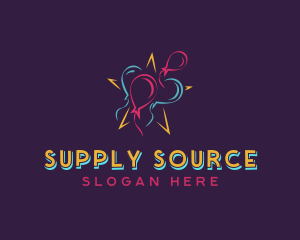 Balloon Party Venue logo design