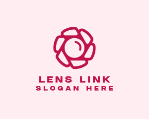 Camera Flower Lens logo design