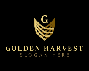 Golden Shield Royalty logo design