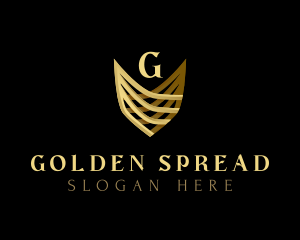 Golden Shield Royalty logo design