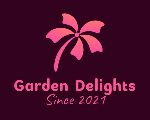 Lily Flower Plant logo design