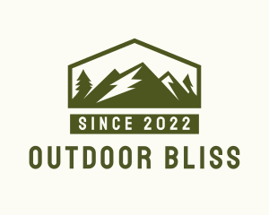 Outdoor Mountain Campsite  logo design