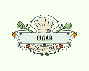 Chef Kitchen Restaurant logo design