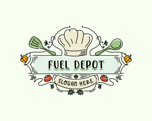 Chef Kitchen Restaurant logo design