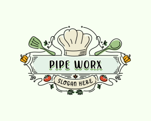 Chef Kitchen Restaurant logo design