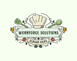 Chef Kitchen Restaurant logo design