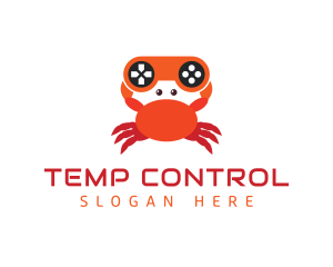 Gaming Controller Crab logo design