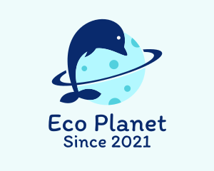 Dolphin Planet Orbit  logo design