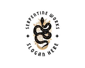 Floral Celestial Snake logo