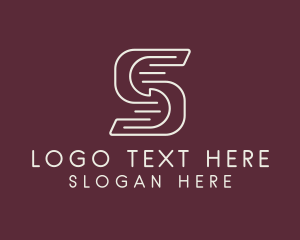 Modern Digital Marketing Letter S  logo