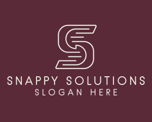 Modern Digital Marketing Letter S  logo design