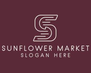 Modern Digital Marketing Letter S  logo design