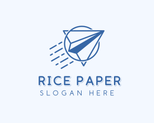 Logistics Courier Airplane logo design