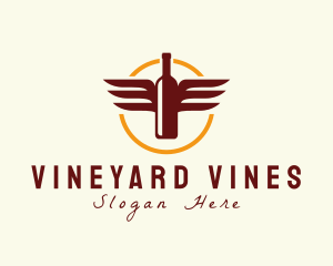 Wine Wings Badge logo