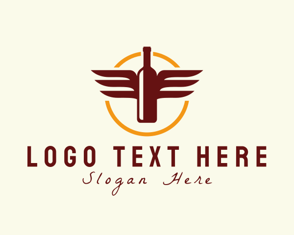 Wine Wings Badge logo