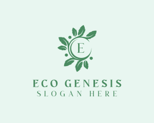 Leaves Nature Garden logo design