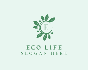 Leaves Nature Garden logo design