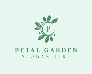 Leaves Nature Garden logo design