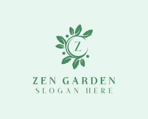 Leaves Nature Garden logo design