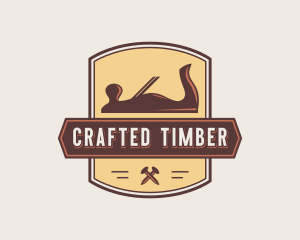 Wood Planer Carpentry logo design