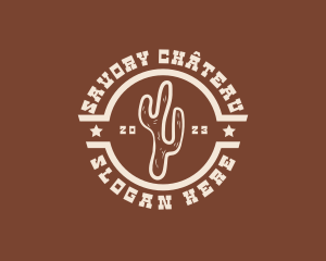 Western Cactus Restaurant logo design