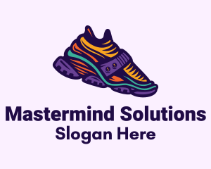 Colorful Hiking Sneakers Logo