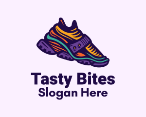Colorful Hiking Sneakers Logo