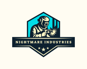 Industrial Welder Metalwork logo design