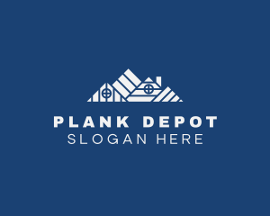 Roofing Plank Construction logo design