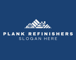 Roofing Plank Construction logo design