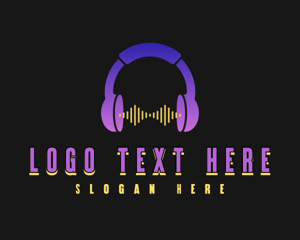 Headphones logo example 1