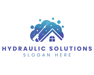 Hydraulic Pressure Washing Bubble logo