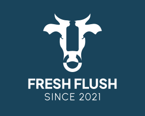 Fresh Cow Milk  logo design