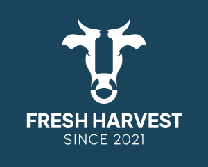 Fresh Cow Milk  logo design