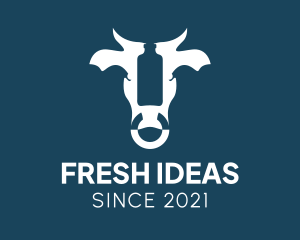 Fresh Cow Milk  logo design