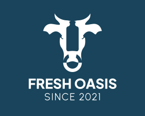 Fresh Cow Milk  logo design