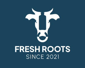 Fresh Cow Milk  logo design