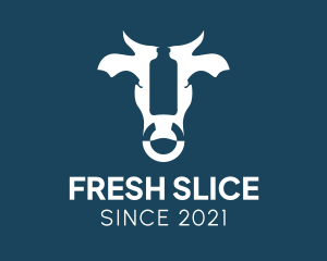 Fresh Cow Milk  logo design