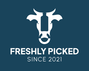 Fresh Cow Milk  logo design