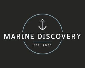 Modern Anchor Marine logo design