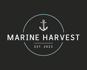 Modern Anchor Marine logo design