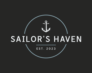 Modern Anchor Marine logo design