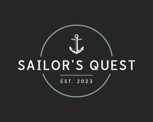 Modern Anchor Marine logo design