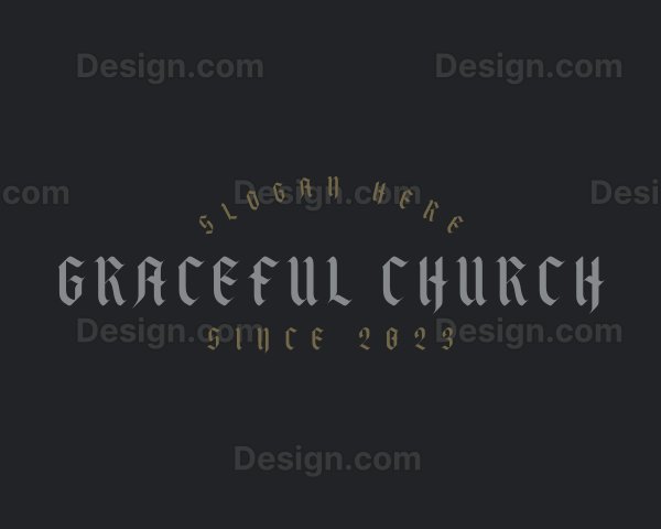 Gothic Clothing Shop Business Logo