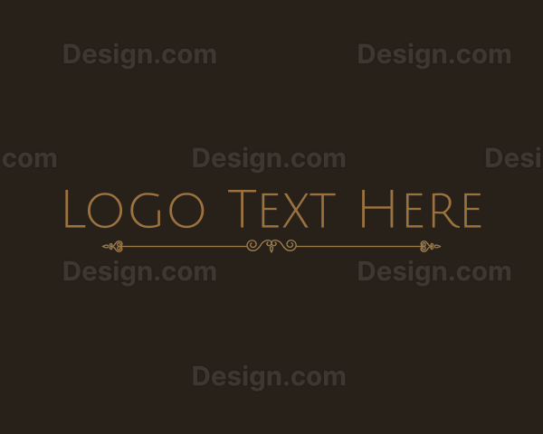 Elegant Minimalist Ornament Logo