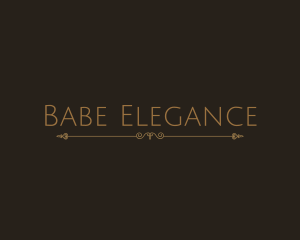 Elegant Minimalist Ornament logo design