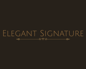 Elegant Minimalist Ornament logo design