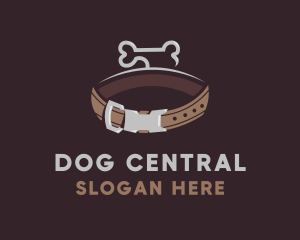 Brown Dog Collar Bone logo design