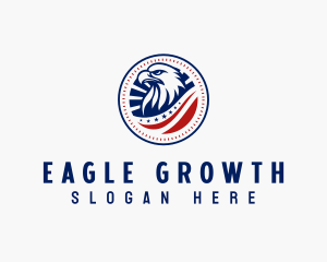 Patriotic Eagle Bird logo design