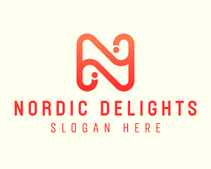 Generic Modern Business Letter N logo design